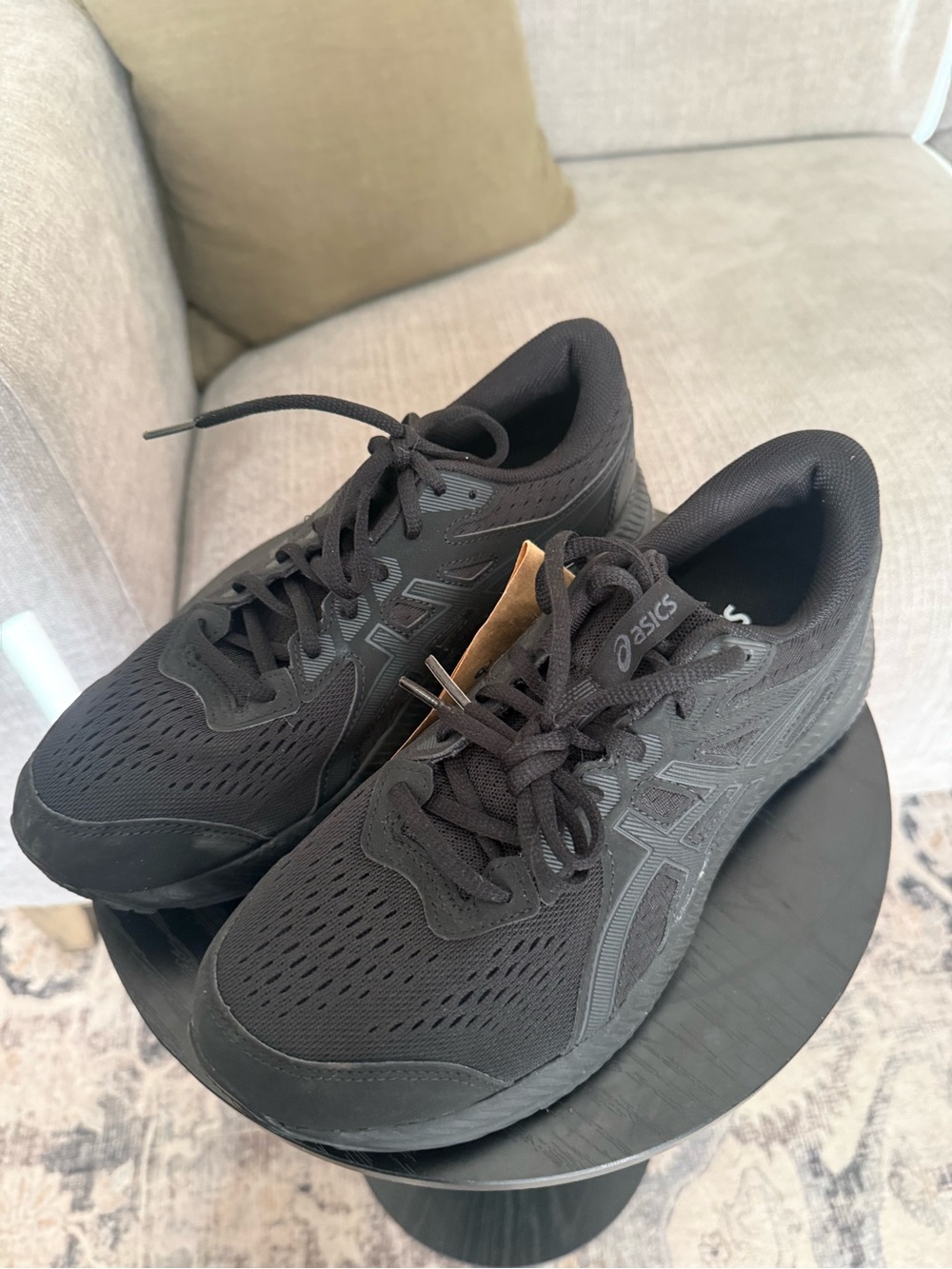 ASICS Ortholite Men's Black Shoes SZ 7.5